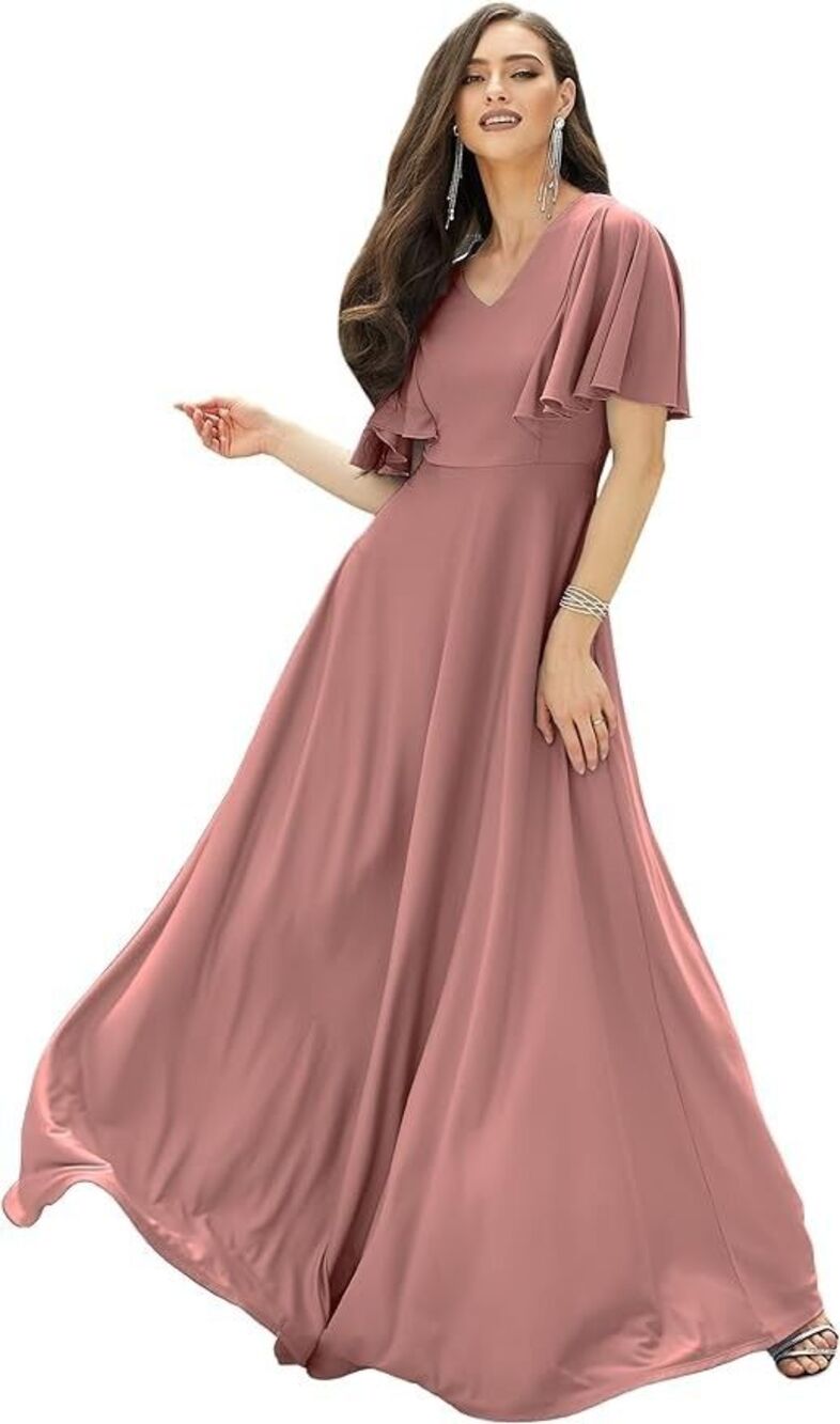 KOH KOH Women's Long Elegant Bridesmaid Prom Cocktail Maxi Dress Sz L NWT ***